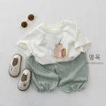 【80-130cm】パンツ ボトムス ベビー 韓国風 シンプル - 画像 (10)