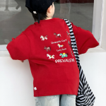【100-170cm】半袖Tシャツ 男の子 刺繍 ゆったり トレンド