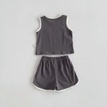 【73-100cm】セットアップ ベビー ノーカラー カジュアル - 画像 (9)