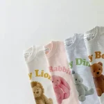 【66-90cm】ロンパース ベビー カートゥーン 動物柄 - 画像 (8)