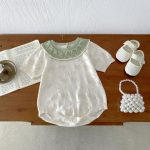 【66-90cm】ロンパース フリル ニット ベビー服 - 画像 (14)