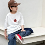 【90-160cm】半袖Tシャツ 男の子 英字 ゆったり 合わせやすい - 画像 (7)