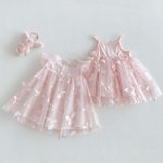 【73-120cm】ワンピース バタフライピンク 可愛い - 画像 (6)