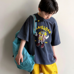 【90-160cm】半袖Tシャツ 男の子 プリント カジュアル ストリート風 - 画像 (3)