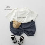 【80-130cm】パンツ ボトムス ベビー 韓国風 シンプル - 画像 (8)