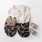 【80-130cm】トップス ガーゼ素材 ノースリーブ - 画像 (10)