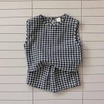 【73-120cm】セット 薄手 チェック柄 半袖 ノースリーブ - 画像 (10)