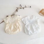 【66-90cm】ロンパース フラワー刺繡 可愛い - 画像 (12)
