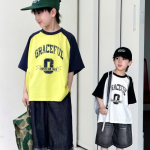 【100-170cm】半袖Ｔシャツ 男の子 英字 プリント トレンド