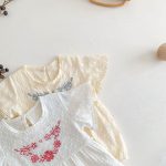 【66-90cm】ロンパース フラワー刺繡 可愛い - 画像 (17)
