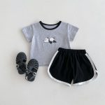 【66-100cm】セットアップ 可愛い パンダ キリン ダック - 画像 (6)