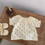 【73-110cm】半袖シャツセットorワンピース スイートなハート柄 - 画像 (7)
