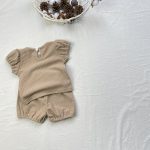 【73-100cm】セットアップ フリル袖 ワッフル - 画像 (11)