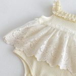 【66-90cm】ロンパース ベビー レース キャミソール - 画像 (13)