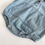 【66-90cm】ロンパース デニム ビッグ ポケット - 画像 (12)