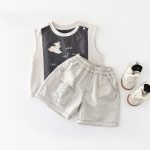 【73-120cm】セットアップ クマ＆ドッグ柄 カジュアル - 画像 (3)