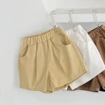 【90-140cm】ショートパンツ キッズ ナチュラル シンプル - 画像 (9)
