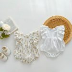 【66-90cm】ロンパース ノースリーブ フラワー - 画像 (9)