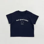 【80-160cm】半袖 Tシャツ ベビー キッズ服 熊柄 英字 - 画像 (9)