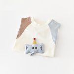 【66-90cm】オールインワン 可愛い ゾウ柄 - 画像 (6)