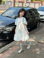 【100-160cm】ワンピース ゆったり 合わせやすい カワイイ 半袖 女の子 - 画像 (5)
