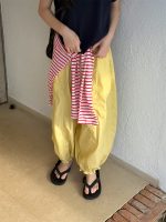 【100-160cm】ズボン ゆったり 合わせやすい カジュアル 無地 夏新作 - 画像 (2)
