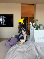 【90-150cm】半袖Tシャツorパンツ 女の子 ボーダー柄 韓国風 - 画像 (7)
