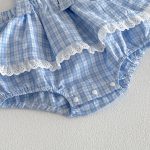 【66-90cm】セットアップ ベビー チェック柄 フリル - 画像 (10)