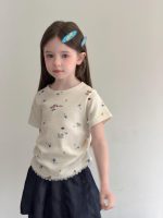【90-150cm】半袖Tシャツorパンツ 女の子 レイヤード カジュアル - 画像 (3)
