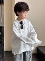 【100-160cm】Tシャツ カジュアル ゆったり 無地 長袖 男の子 - 画像 (6)