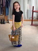 【90-150cm】半袖Tシャツorパンツ 女の子 レオパード シンプル - 画像 (6)
