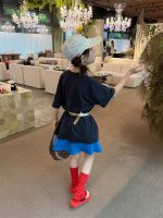 【90-160cm】Tシャツ 韓国風 プリント 着回し力抜群 ゆったり カジュアル - 画像 (6)