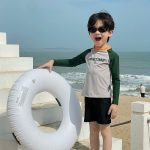 【80-130cm】水着 長袖UVカット セパレート ファッション - 画像 (4)