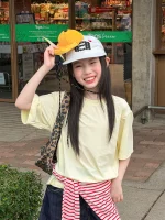 【100-160cm】Tシャツ 夏新作 シンプル 合わせやすい 無地 女の子 - 画像 (5)