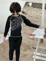 【90-145cm】水着 UVカット長袖 速乾 セパレートスイムウェア - 画像 (5)
