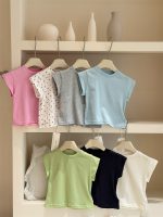 【100-160cm】Tシャツ 無地 合わせやすい カジュアル ドット柄 半袖 女の子 - 画像 (9)