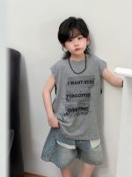 【100-150cm】ベスト プリント アルファベット カジュアル 夏新作 男の子 - 画像 (6)