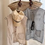 【80-130cm】サロペット 女の子 ボーダー柄 カジュアル ゆったり - 画像 (6)