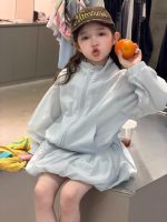 【90-150cm】ベストorアウター+スカート 女の子 UVカット 無地 - 画像 (14)