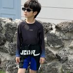 【95-160cm】水着 クール 長袖 セパレートスイムウェア - 画像 (4)