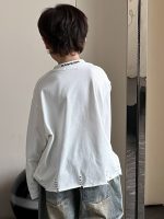 【100-160cm】Tシャツ カジュアル ゆったり 無地 長袖 男の子 - 画像 (4)