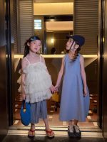 【90-150cm】ワンピース 女の子 無地 ノースリープ シンプル - 画像 (5)