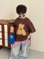 【90-160cm】Tシャツ クマ柄 カジュアル プリント 半袖 男の子 - 画像 (5)