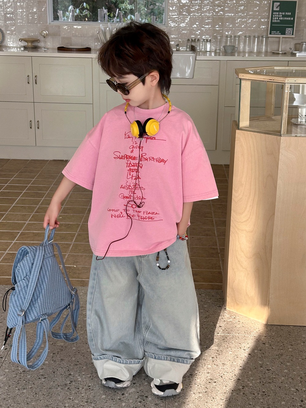 O1CN01B5ITGR21gT7rY9mn6_2217263427014-0-cib.jpg 【90-160cm】Tシャツ プリント カジュアル 合わせやすい 男の子 夏新作 - 画像 (1)