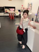 【90-150cm】ポロシャツorパンツ 女の子 ノースリープ ボーダー柄 - 画像 (2)