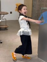 【90-150cm】半袖Tシャツorパンツ 女の子 ドット柄 かわいい - 画像 (4)