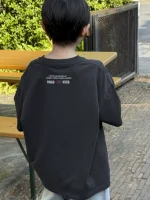 【90-160cm】男の子 半袖Tシャツ 落書き柄 カジュアル ゆったり ラウンドネック - 画像 (6)