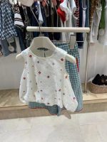 【90-140cm】トップスorパンツ 女の子 チェック柄 ノースリープ - 画像 (5)