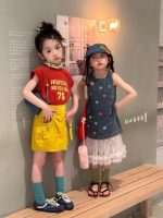 【90-150cm】半袖Ｔシャツorスカート 女の子 英字 カジュアル - 画像 (5)