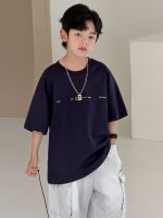 【90-160cm】Tシャツ プリント カジュアル 合わせやすい ラウンドネック 半袖 - 画像 (3)
